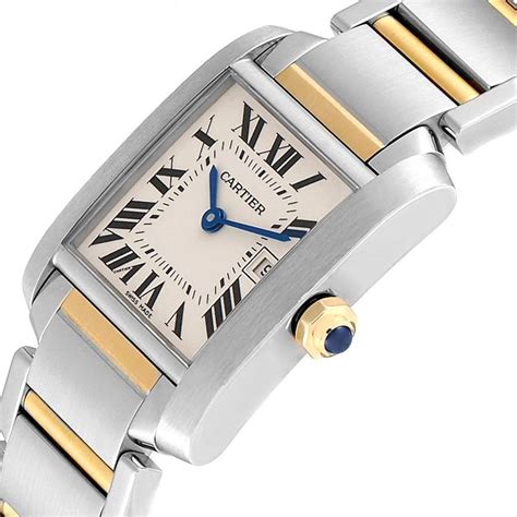 cartier french tank watch bicolor|cartier french tank watch price.